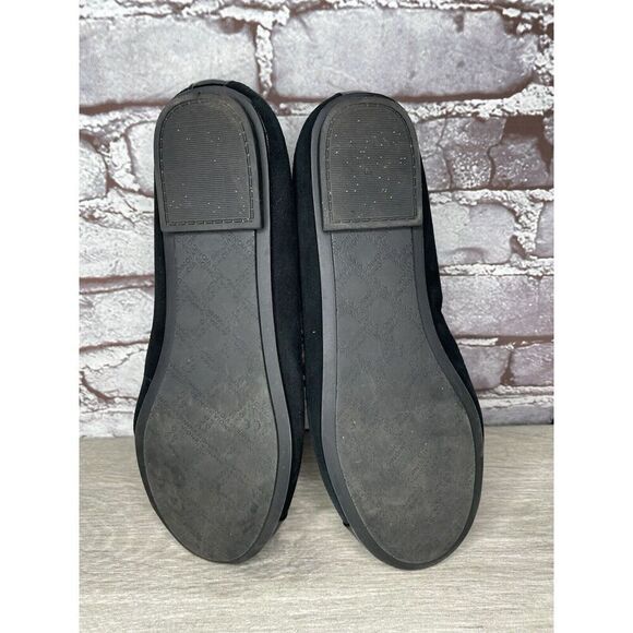 Vionic Spark Tiegan Black Suede Leather Patent Toe Ballet Flats Women Sz 9.5M US - Picture 8 of 16